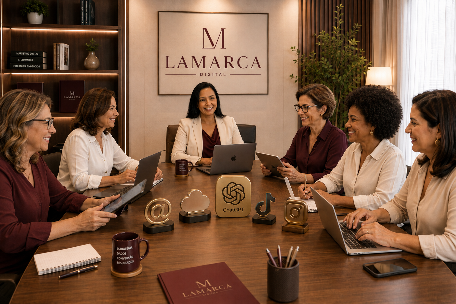Luiza Lamarca em encontro da mentoria Empreendedora Estratégica com IA